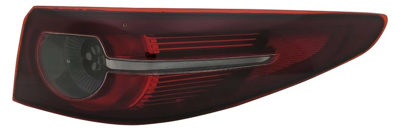 PROPOSTEONLINE Optical Assembly Made for Mazda 3 4 Doors from 2019 Rear Right East LED Lined Inner Edge B0J951150