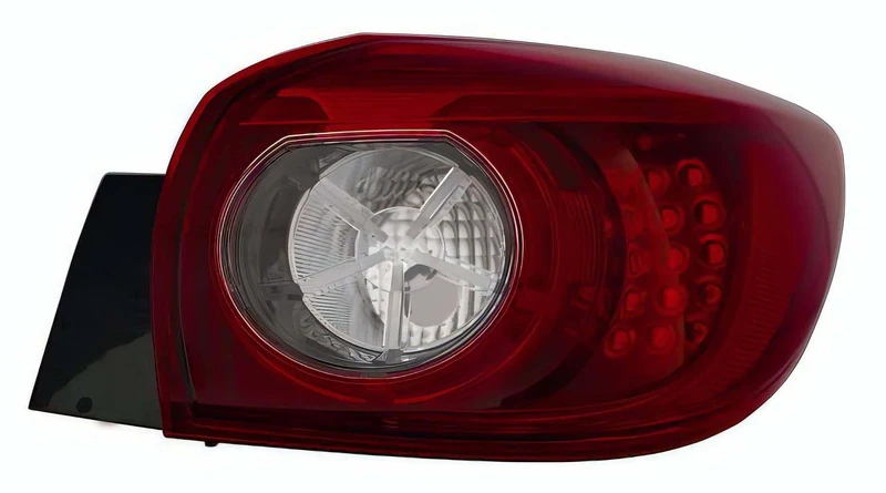PROPOSTEONLINE Optical Assembly Made for Mazda 3 5 Doors from 2013 to 2017 Rear Right East LED B45D51150C