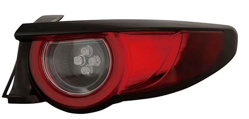 PROPOSTEONLINE Headlight made for Mazda 3 from year 2019 Rear Right East LED B0L651150A