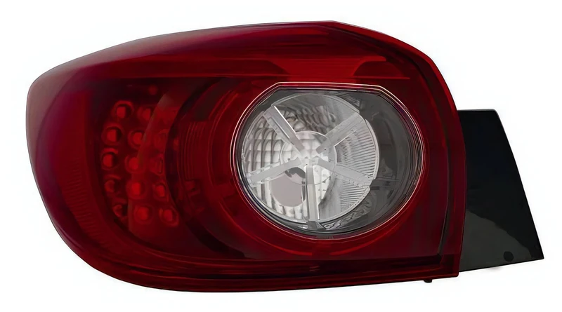 PROPOSTEONLINE Headlight Assembly Made for Mazda 3 5 Doors from 2013 to 2017 Rear Left East LED B45D51160C