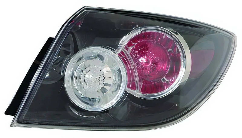PROPOSTEONLINE Headlight made for Mazda 3 5 doors from 2006 to 2009 rear right east body black BR5S51150C