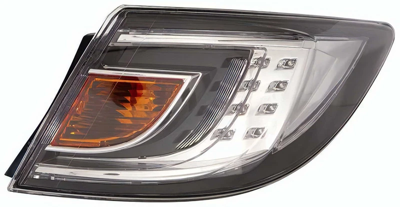 PROPOSTEONLINE Optical Assembly Made for Mazda 6 from 2008 to 2013 Rear Right LED Bottom Dark Grey GS1G51150K