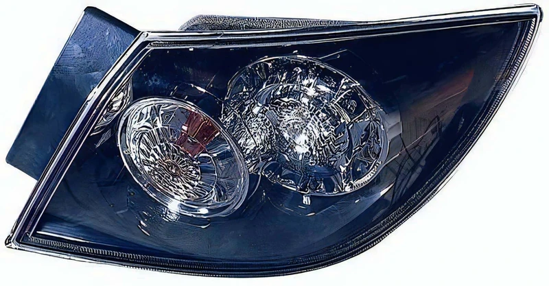 PROPOSTEONLINE Optical Assembly Made for Mazda 3 5 Doors from 2003 to 2009 Rear Right East LED with Crystal Glass BP4S51150D