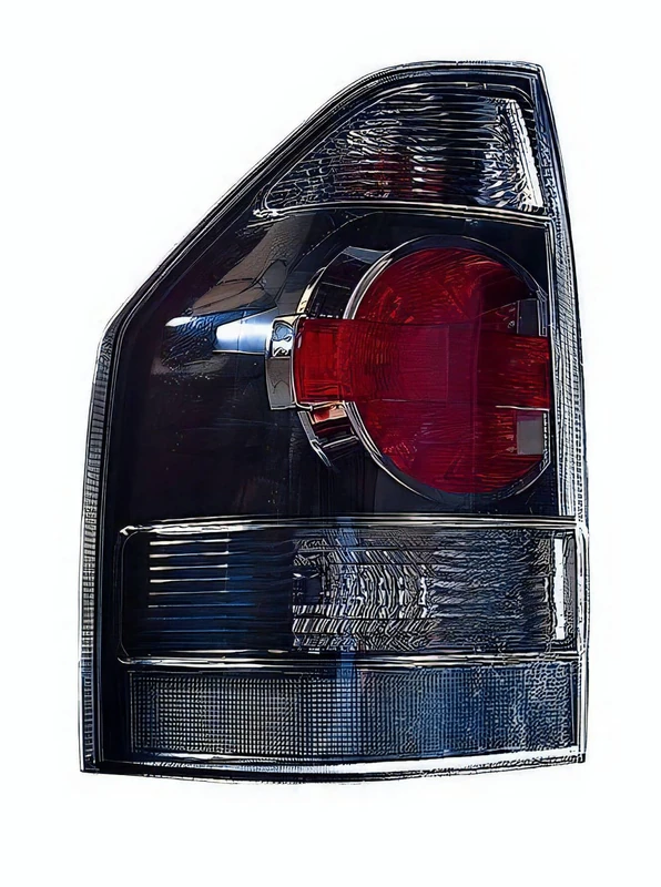 PROPOSTEONLINE Headlight made for Mitsubishi PAJERO from 2006 rear driver side with Crystal Smoked Glass 8330A357