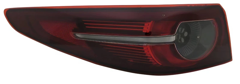 PROPOSTEONLINE Optical Assembly Made for Mazda 3 4 Doors from 2019 Rear Left East LED Lined Inner Edge B0J951160