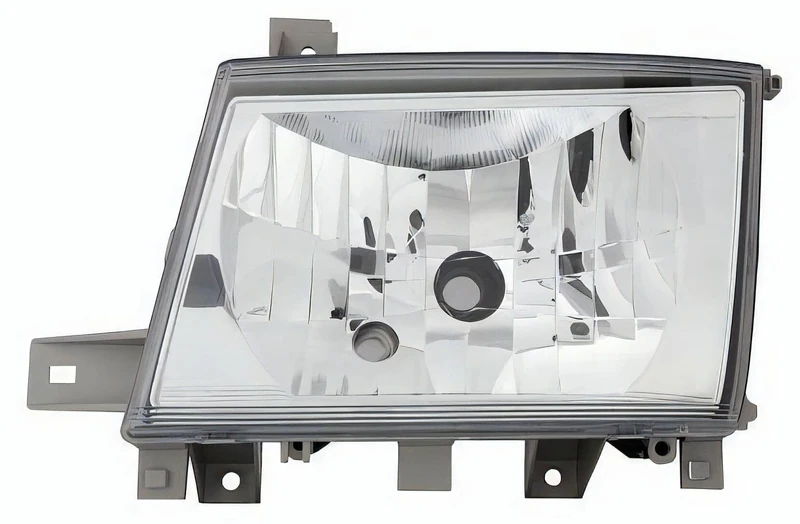 PROPOSTEONLINE Headlight made for Mitsubishi CANTER 2012 driver side H4 halogen prepared for electric adjustment MK581217