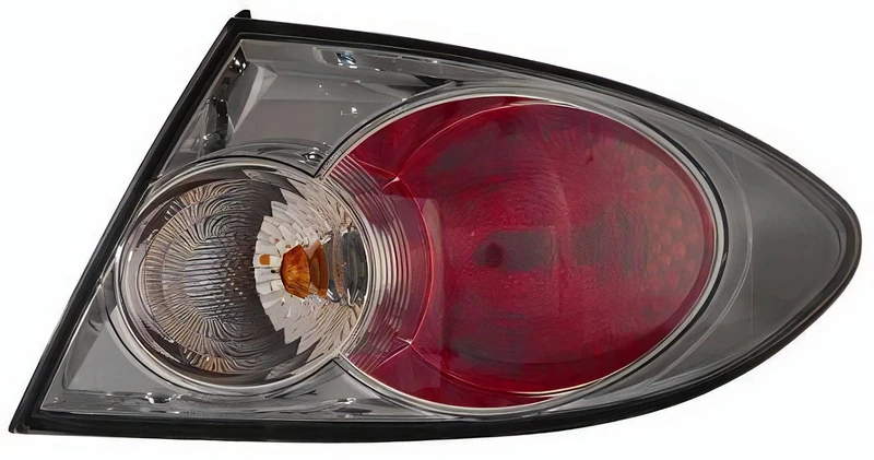 PROPOSTEONLINE Optical Assembly Made for Mazda 6 from 2005 to 2008 Rear Left East with Crystal Glass
