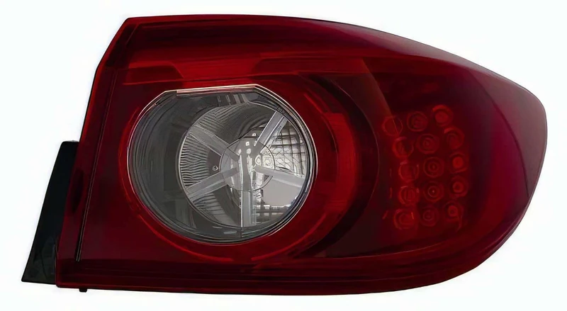 PROPOSTEONLINE Optical Assembly Made for Mazda 3 4 Doors from 2013 to 2017 Rear Right East LED B45B51150E - Image 1