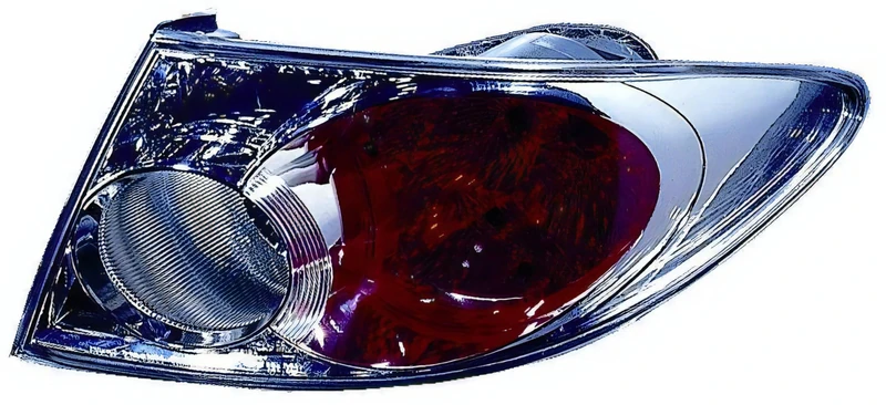 PROPOSTEONLINE Optical Assembly Made for Mazda 6 Sedan from 2002 to 2005 Rear Left East with Crystal Glass GJ6A51180E