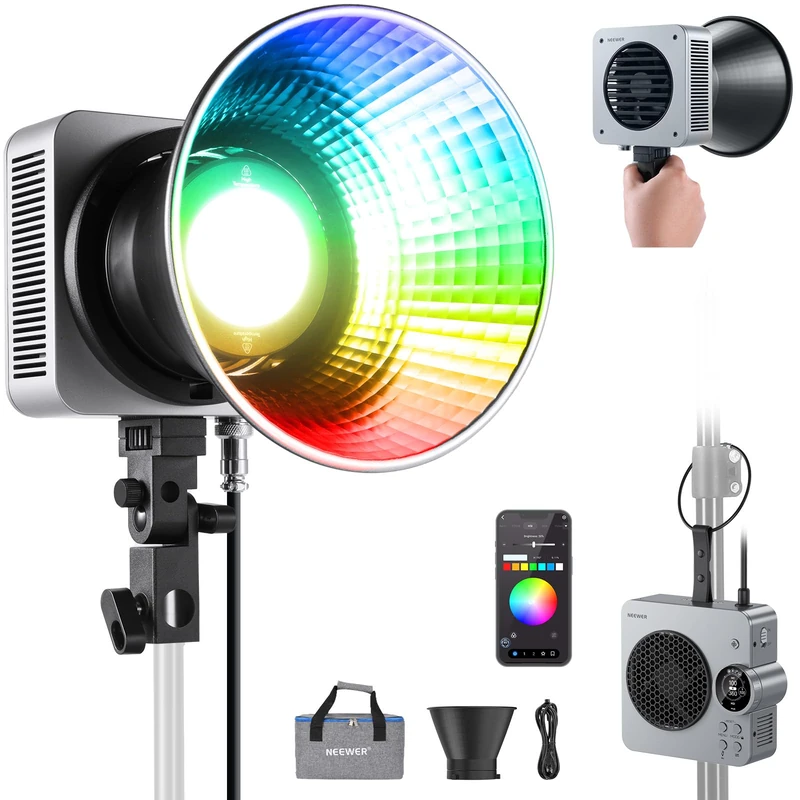 NEEWER HS200C 280W RGB LED Video Light - COB Spotlight