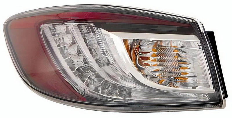 PROPOSTEONLINE Headlight Assembly Made for Mazda 3 Sedan 4 Doors from 2009 to 2013 Rear Left LED BBP351160F