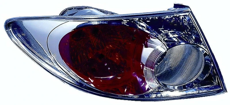 PROPOSTEONLINE Optical Assembly Made for Mazda 6 Sedan from 2002 to 2005 Rear Right East with Crystal Glass GJ6A51170E