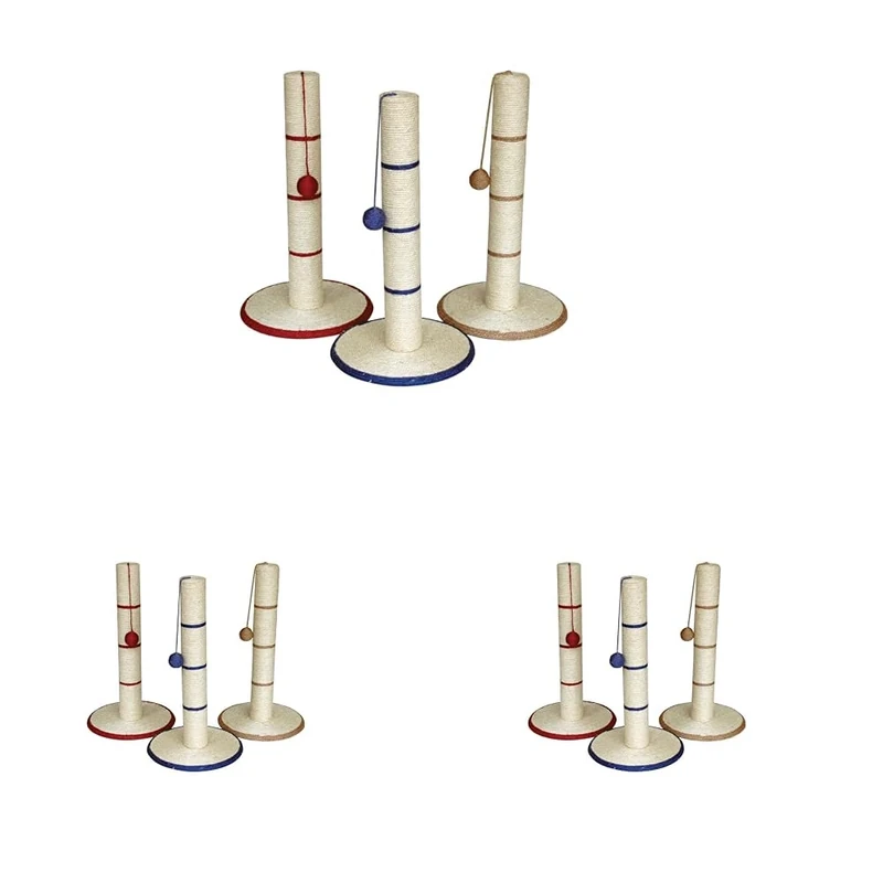 Gorpets Sisal Cat Scratcher, 62 cm,Assorted (Pack of 3)