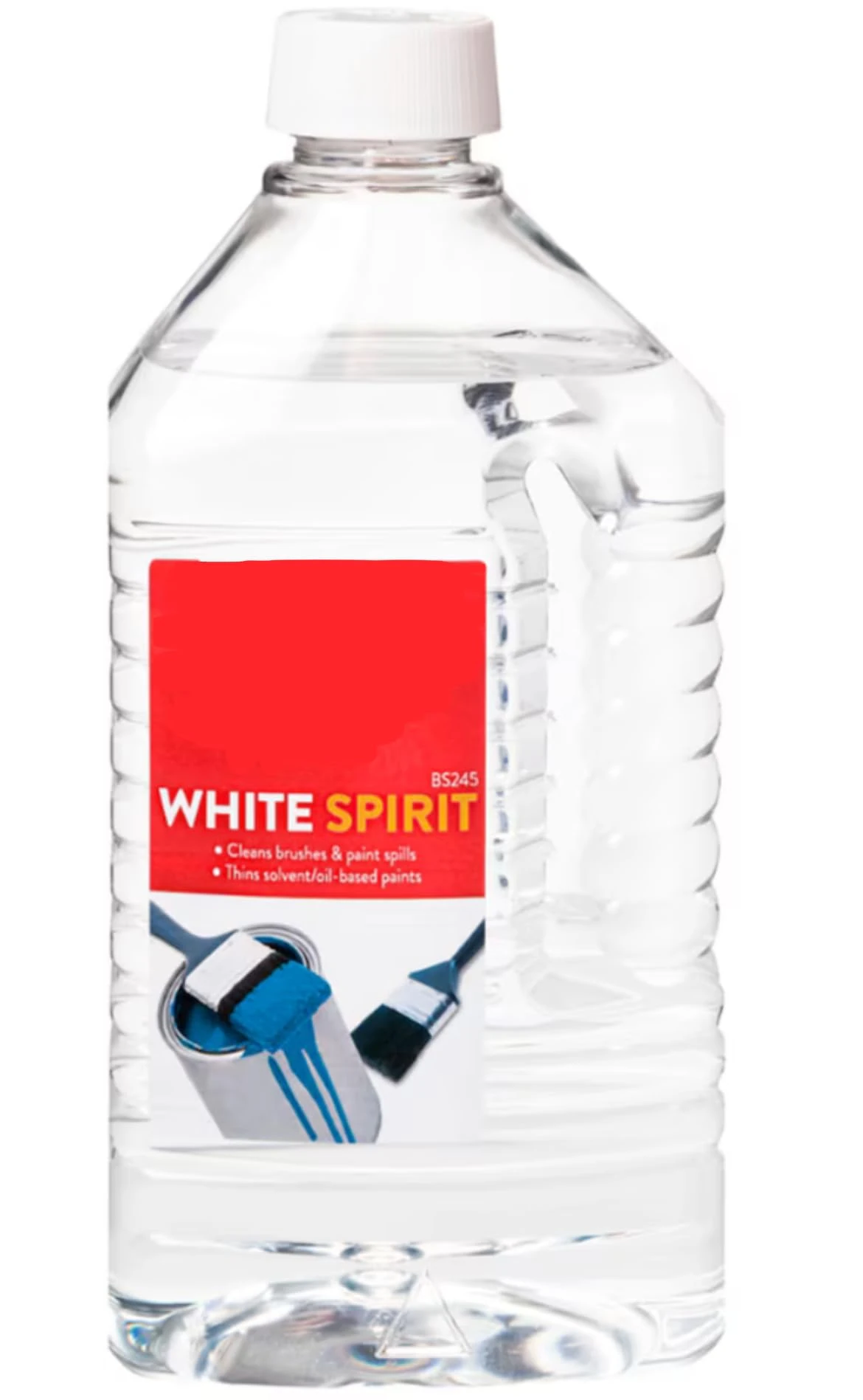 White Spirit 2L – Paint Thinner & Powerful Degreaser for Brushes, Oil-Based Paint, Varnishes | Heavy-Duty Cleaner, Fast-Drying, Low Odour