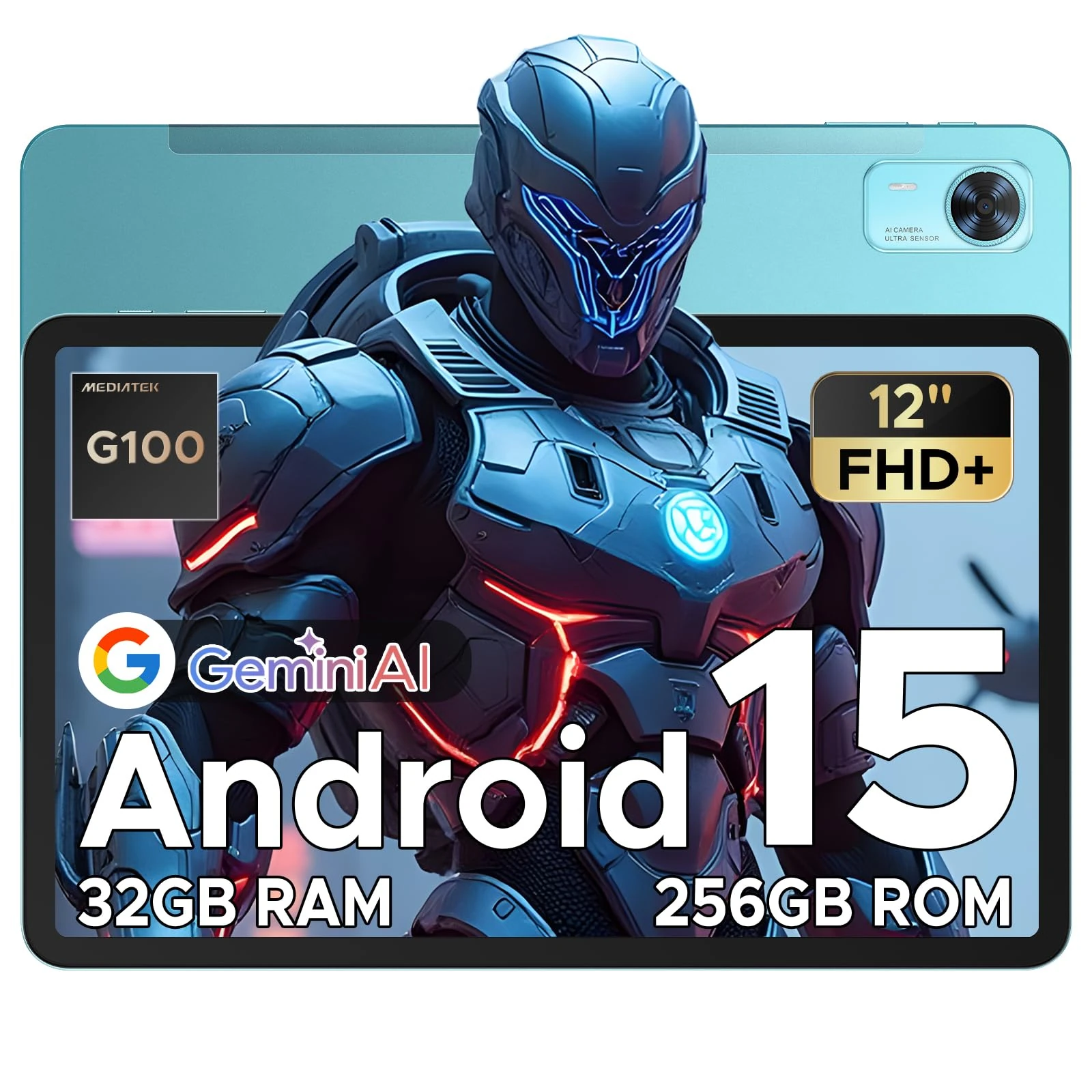 DOOGEE Tab E3+ Android 15 Tablets 12 Inch Android, FHD+Tablet With SIM Card Slot, Helio G100 Octa-Core AI Tablets, 90 Hz Gaming Tablet, 32GB+256GB/2TB, 8800mAh, 7.5mm Ultra-thin/Quad Speakers/Face ID