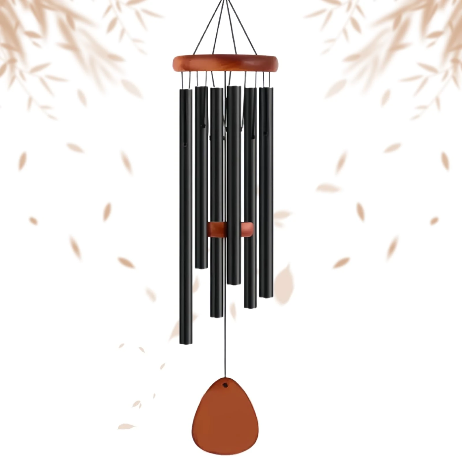 DONGDA Wind Chimes for Garden, 27 inch Aluminum Tubes Wind Chimes Waterproof Windchimes Indoor and Outdoor, 6 Tubes Memorial Wind Chime Gifts for Garden Yard Home Outdoor