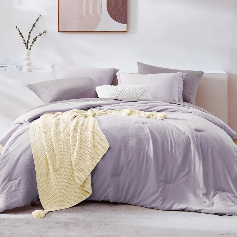 Full Size Comforter Sets-7 Pieces Ultra Soft Bed in a Bag Full Bedding Sets