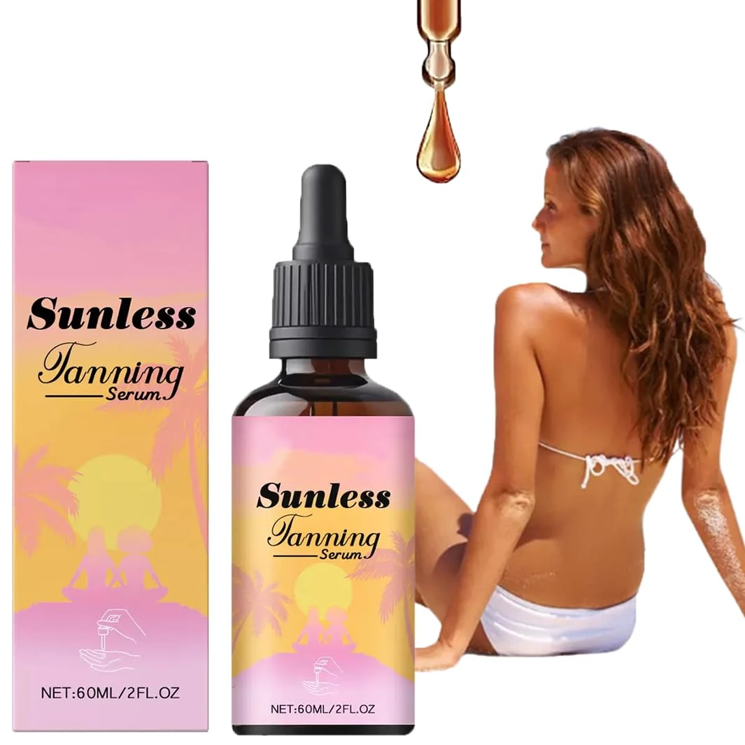 T-anning D-rops,Sunless Tanning Drops to Drink,N-atural Self Tanning Drops for Face & Body，Natural Tanning Suitable for The Whole Body,Lmprove Your Natural Complexion and Glow 60ML