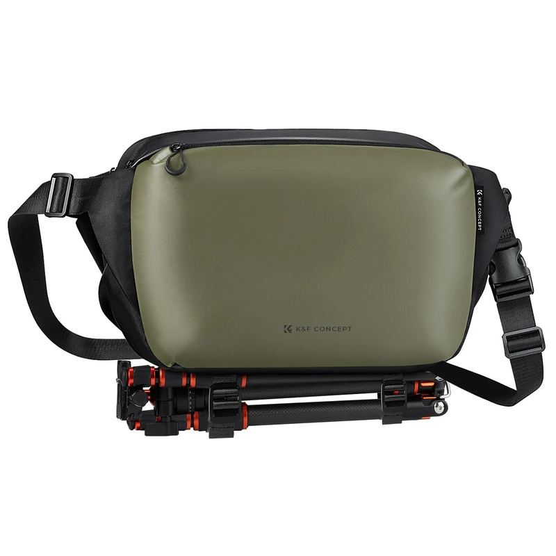 K&F CONCEPT Camera Sling Bag, Camera Bag for DSLR and Lenses, Single Shoulder Camera Case Crossbody Bag with Tripod Holder for SLR Canon Sony Nikon Drone