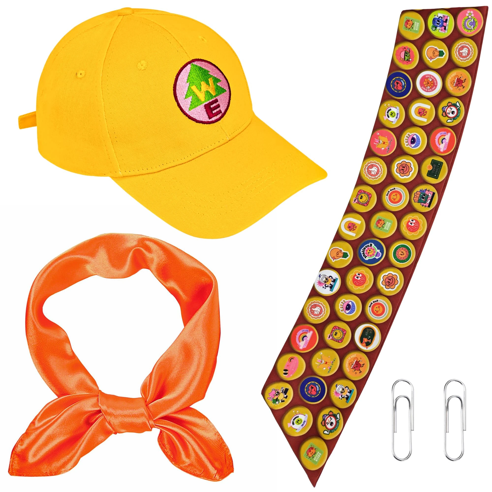 Vifcotlyp 3PCS Scout Costume, Wilderness Explorer Costume Animated Cartoon Movies Character Scout Accessoriesr for Halloween Cospaly