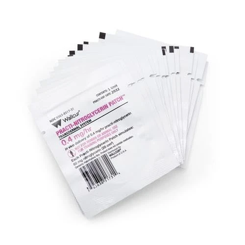 Wallcur Practi-Nitroglycerin Patch (Pack of 100) - Simulation Product for Medical Training