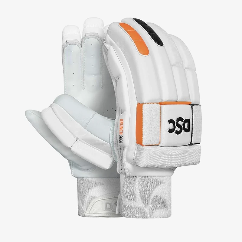 DSC KRUNCH 5000 Cricket Batting Gloves | Multi Flex Points Construction PVC | Light Weight Foam in Finger Rolls | Airflow Gusset for Ventilation