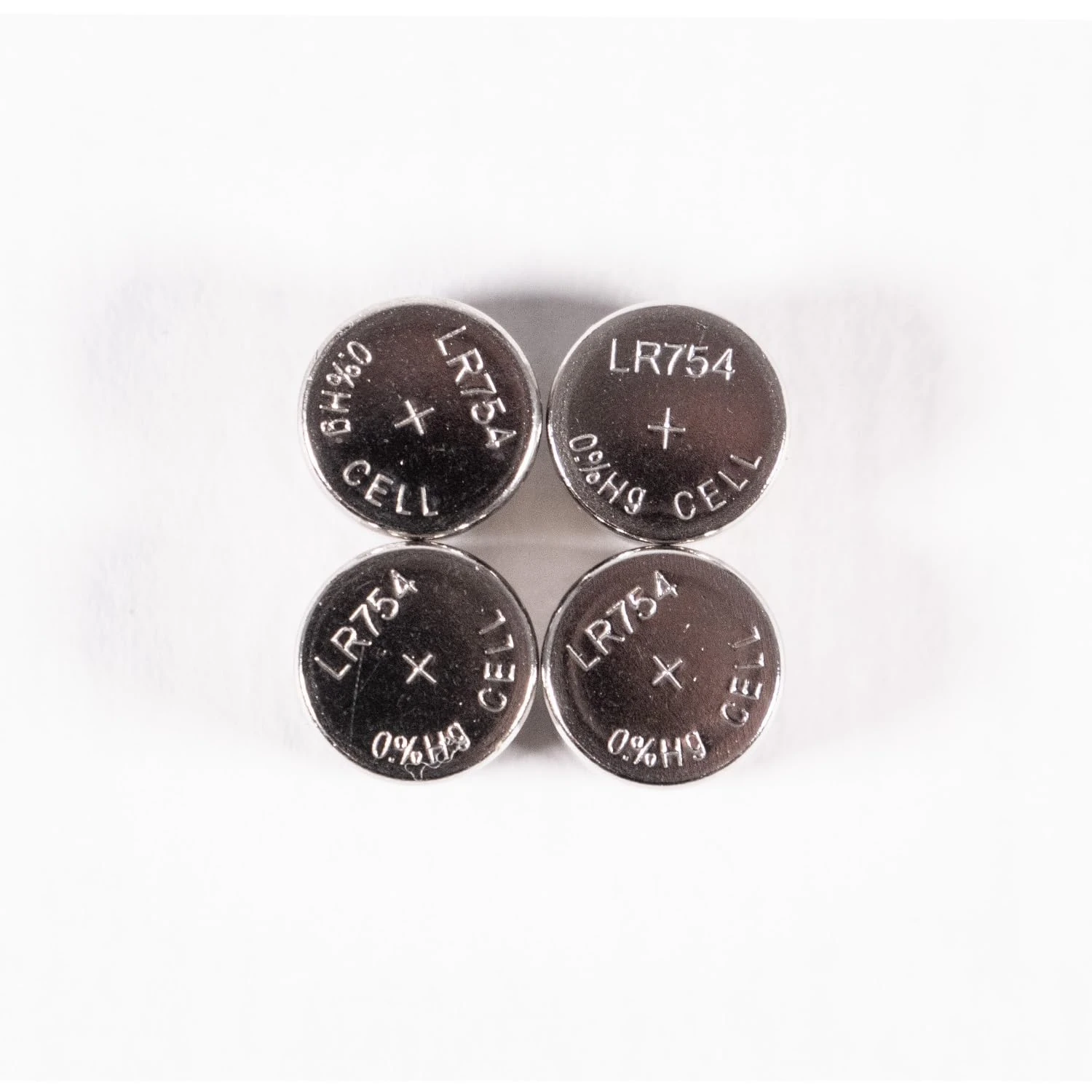 AG5 LR754 1.5V Button Cell Batteries Pack of 4 Units Without Mercury Long Lasting