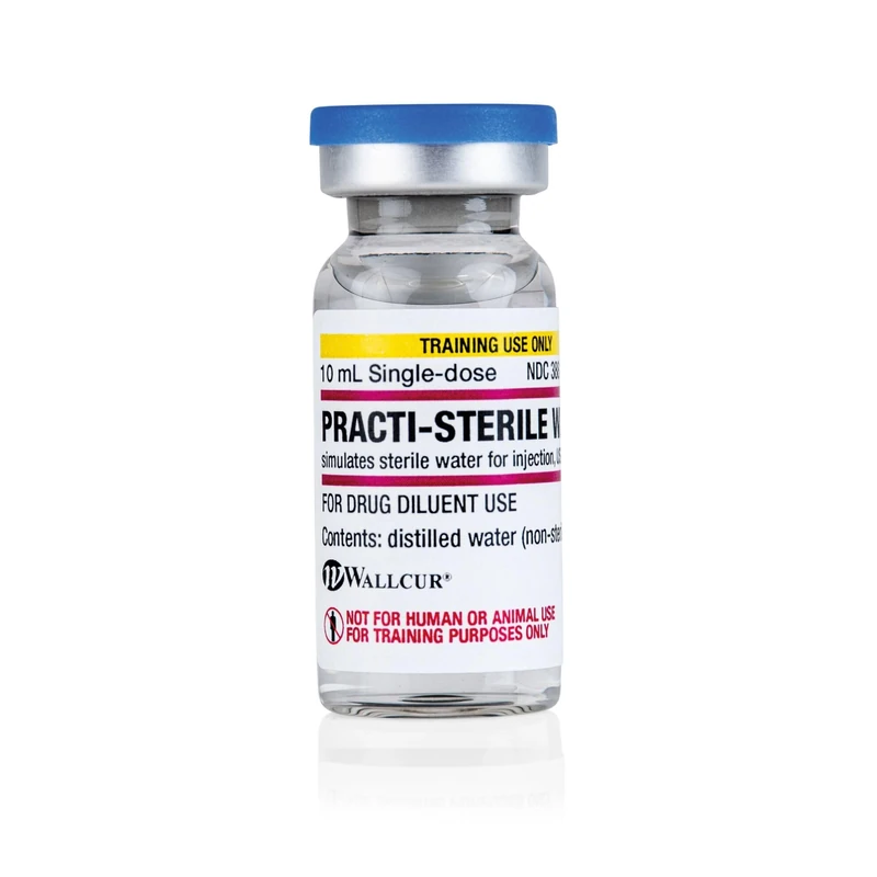 Wallcur Practi-Sterile Water 10mL (Pack of 30) - Simulation Product for Medical Training