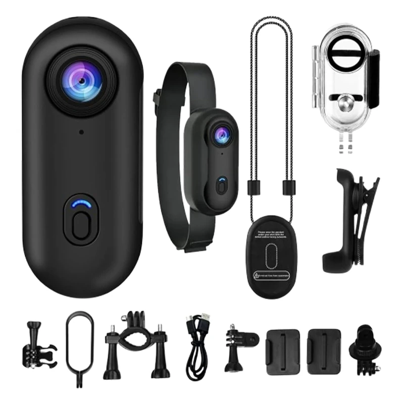 Gosnap Camera, 1080P Waterproof Compact Vlogging Device, Magnetic & 360° Clip, 120-Min Battery, 170° Wide Angle Body Cam With Audio And Video Recording For Cycling, Pet, Travel