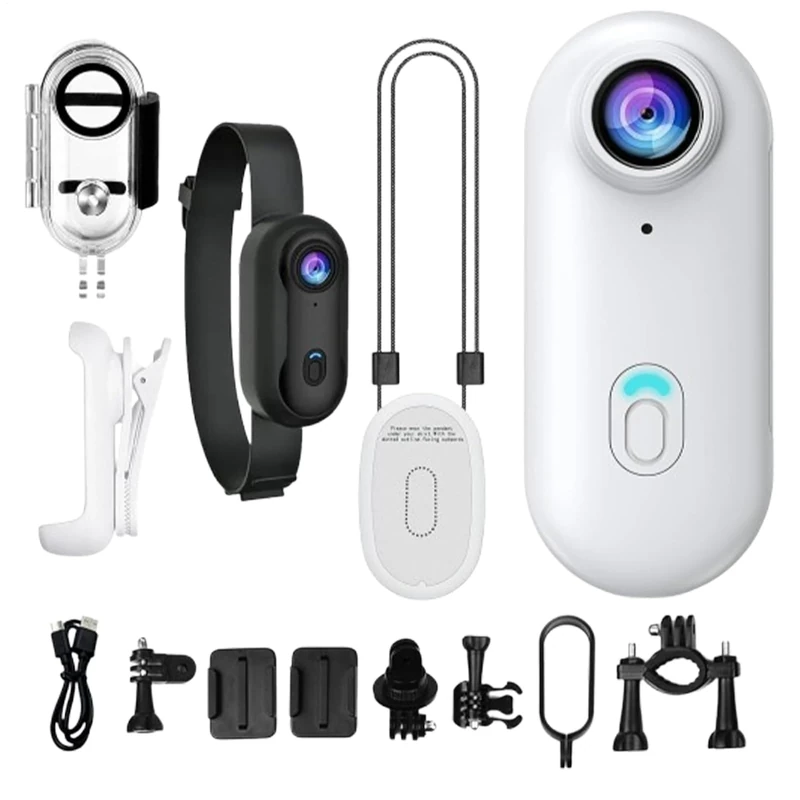 Gosnap Camera, 1080P Waterproof Compact Vlogging Device, Magnetic & 360° Clip, 120-Min Battery, 170° Wide Angle Body Cam With Audio And Video Recording For Cycling, Pet, Travel