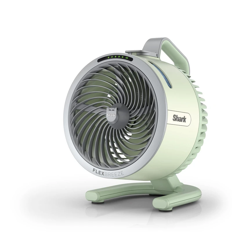Shark FlexBreeze HydroGo Cordless Fan, Powerful Portable Fan with Misting, Indoor & Outdoor Cooling, Quiet & Durable, Compact & Lightweight, 5 Speed Settings, Mint FA050UKGN