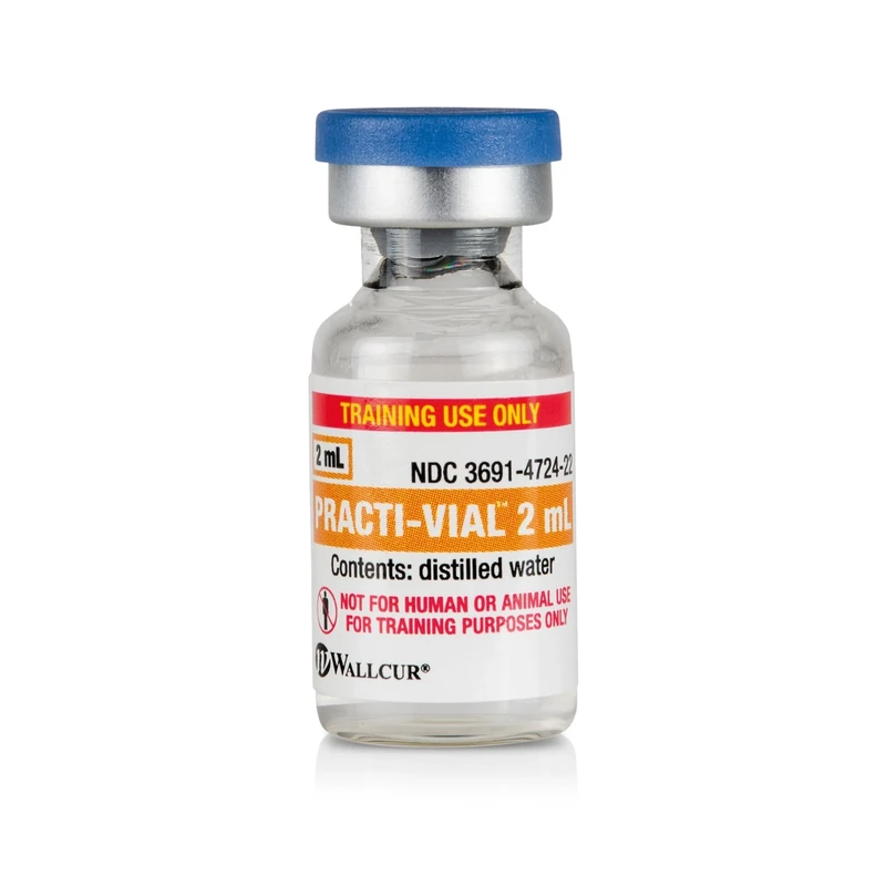 Wallcur Practi-Vial 2mL (Pack of 40) - Simulation Product for Medical Training