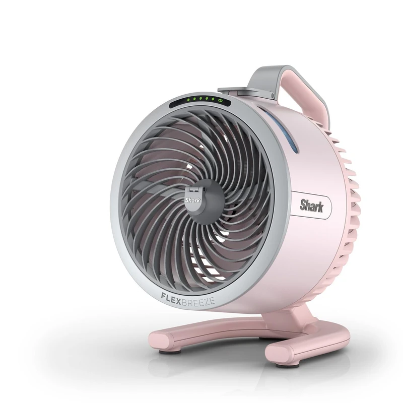 Shark FlexBreeze HydroGo Cordless Fan, Powerful Portable Fan with Misting, Indoor & Outdoor Cooling, Quiet & Durable, Compact & Lightweight, 5 Speed Settings, Quartz FA050UKPK