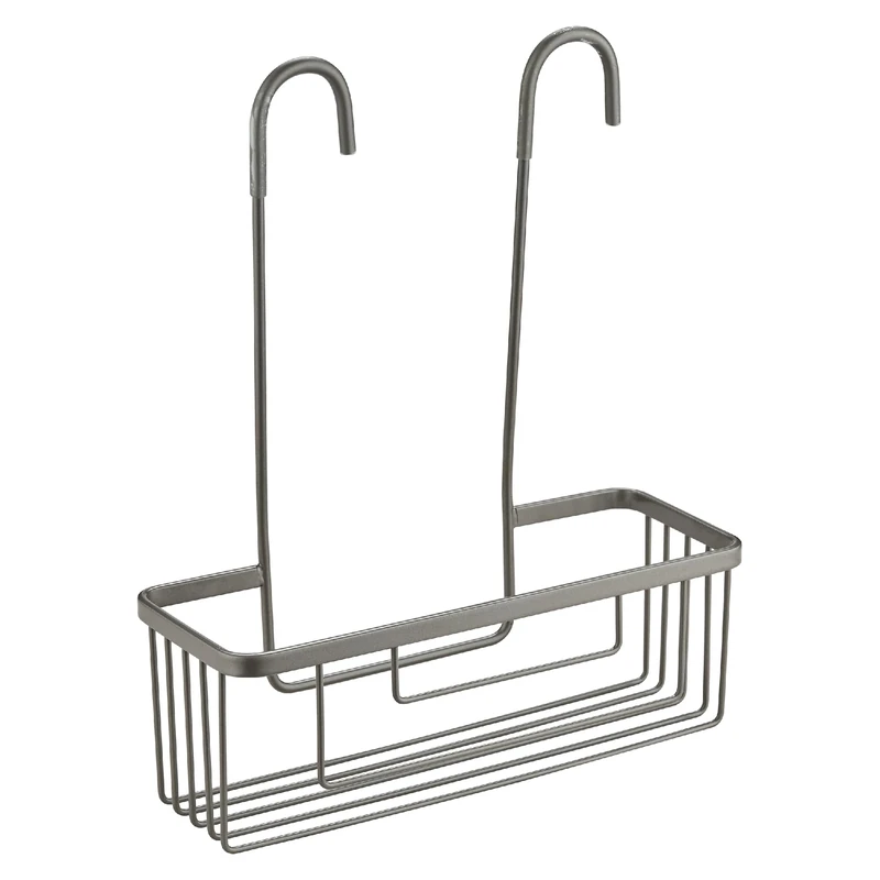 Gedy OTTAVIANO Hanging Shower Basket Shower Shelf Stainless Steel Gun Metal 30 x 12 x 37