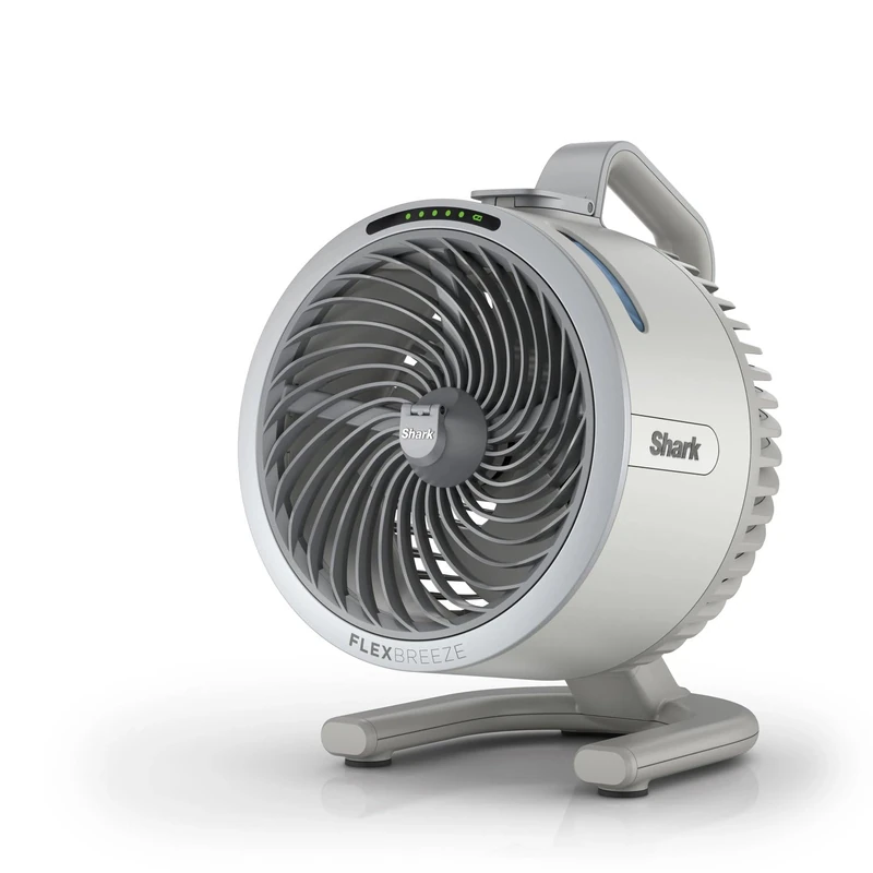 Shark FlexBreeze HydroGo Cordless Fan, Powerful Portable Fan with Misting, Indoor & Outdoor Cooling, Quiet & Durable, Compact & Lightweight, 5 Speed Settings, Dove FA050UKDV