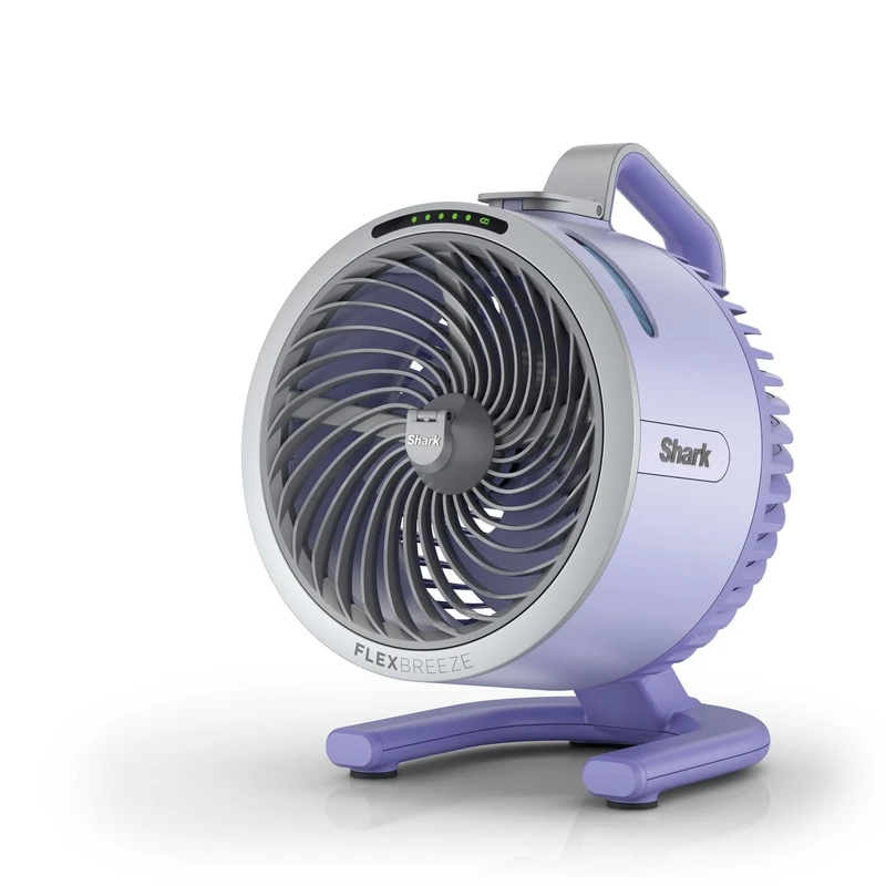 Shark FlexBreeze HydroGo Cordless Fan, Powerful Portable Fan with Misting, Indoor & Outdoor Cooling, Quiet & Durable, Compact & Lightweight, 5 Speed Settings, Lilac FA050UKLV
