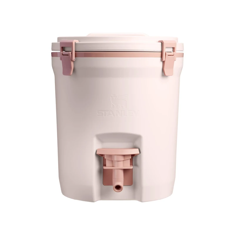 Stanley 1913 Fast-Flow Water Jug 7.5L - Keeps 13 Hours Cold - Ice Cold for 2 Days - BPA Free - Leakproof - Double-Wall Foam - Jug with Rugged Latches and Handle - Rose Quartz