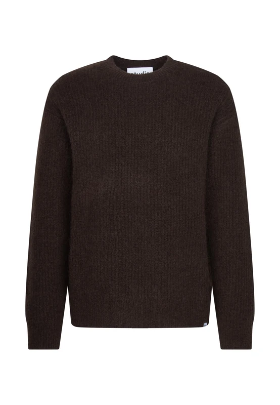 Seidensticker Studio Unisex Pullover Sweater, Brown, S - Image 1