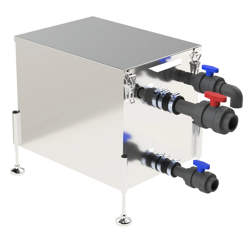 SFA - Sanigrease T 40 - Grease Tray - Restaurant Diving - Volume 39 L - Tray on 4 Legs - Removable Peeling Basket - Compact - 55 x 41 x 48.5 cm - Image 1