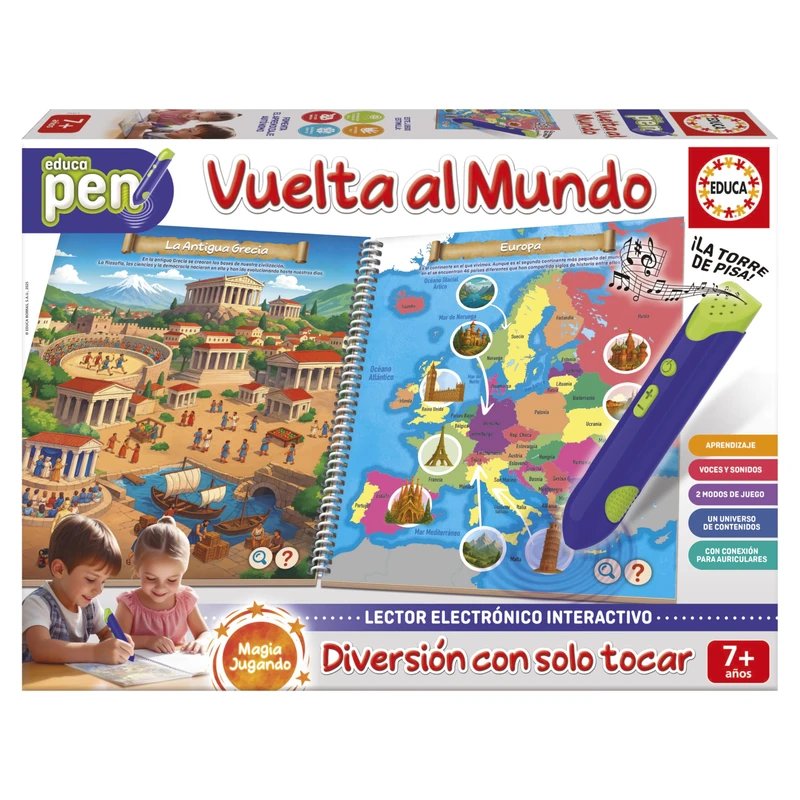 Educa Edupen 7+ A Tour of the World (20323) Interactive Book
