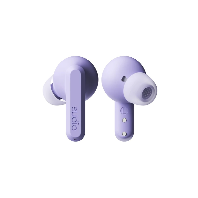 Sudio A3 Pro True Wireless Earbuds | Noise Cancelling In Ear Headphones | Bluetooth 5.4 | 25 Hours Playtime | Sweat Resistant | USB-C Charging | Recycled Materials | (Soft Purple)