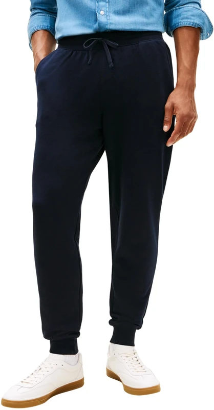 Tommy Hilfiger Men's Essential Terry Sweatpants MW0MW37236, Blue, L