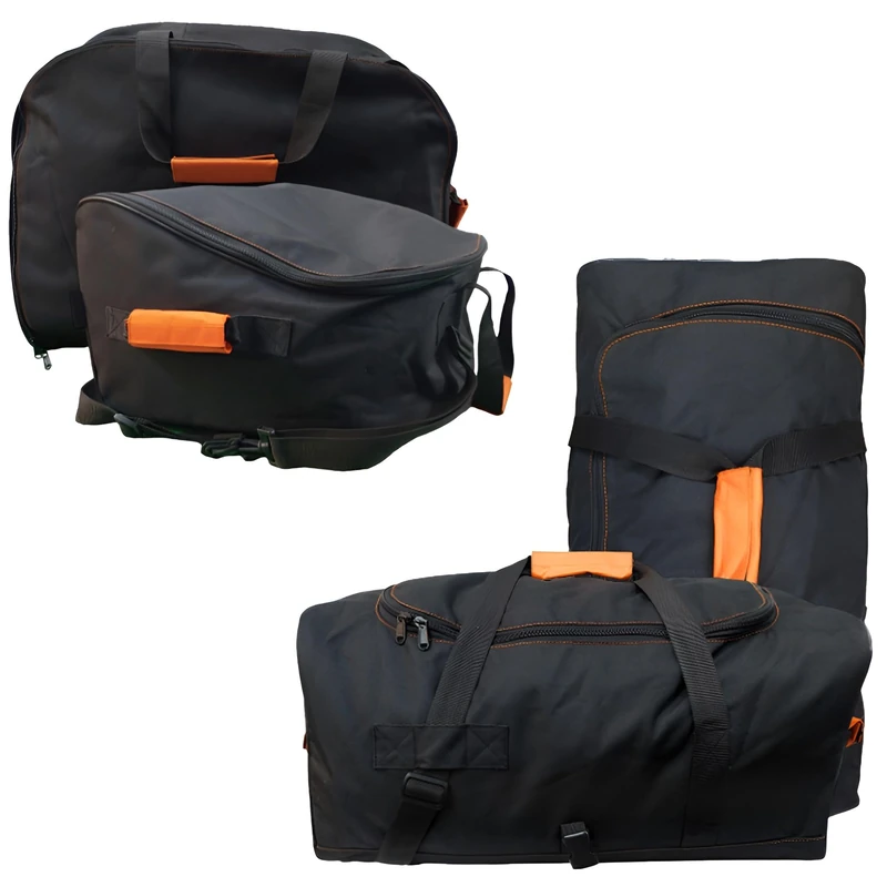 LANCO Automotive Roof box bag set (extremely robust material, carry handles for easy loading and unloading, smooth-running zips, click attachment, can be used as a backpack and travel bag)