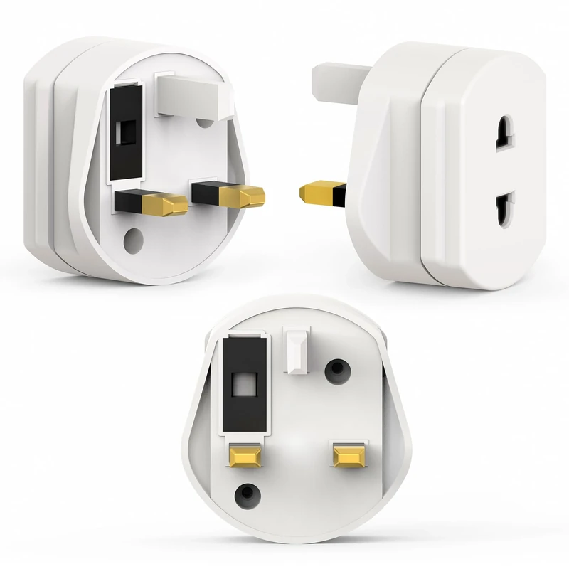 HITRADE Pack of 2 Shaver Toothbrush Adapter Plug Uk Heavy Duty Socket Converter Uk With 1A Fused Adaptor Plug For Shaver Adapter