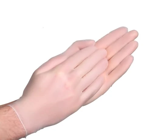 PANKTI Clear Vinyl Gloves - Powder Free & Latex Free - Clear Disposable Gloves for Medical, Cooking, Cleaning, Multi Use (XL, 200)