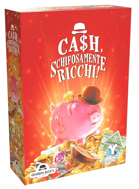 CaSh, Grossly Rich Card Game - 2-7 Players - 7+ Years - 20-40 Minutes