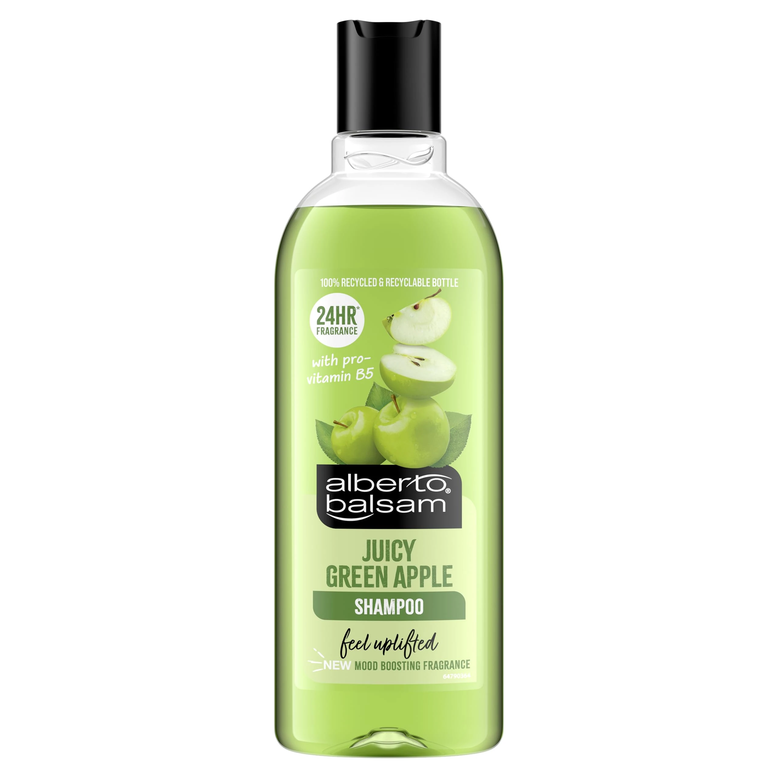 Alberto Balsam Juicy Green Apple Shampoo - 300ml - 24HR Fragrance - Pro-Vitamin B5 - All Hair Types