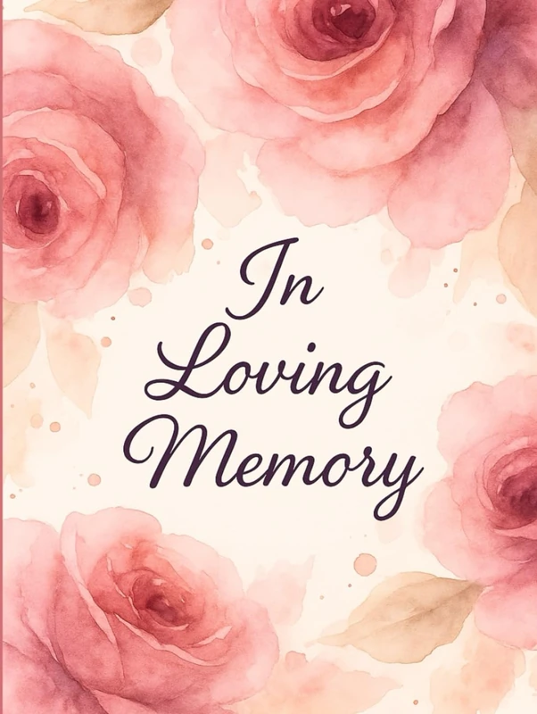 In loving memory; guest book: Memorial, condolence book