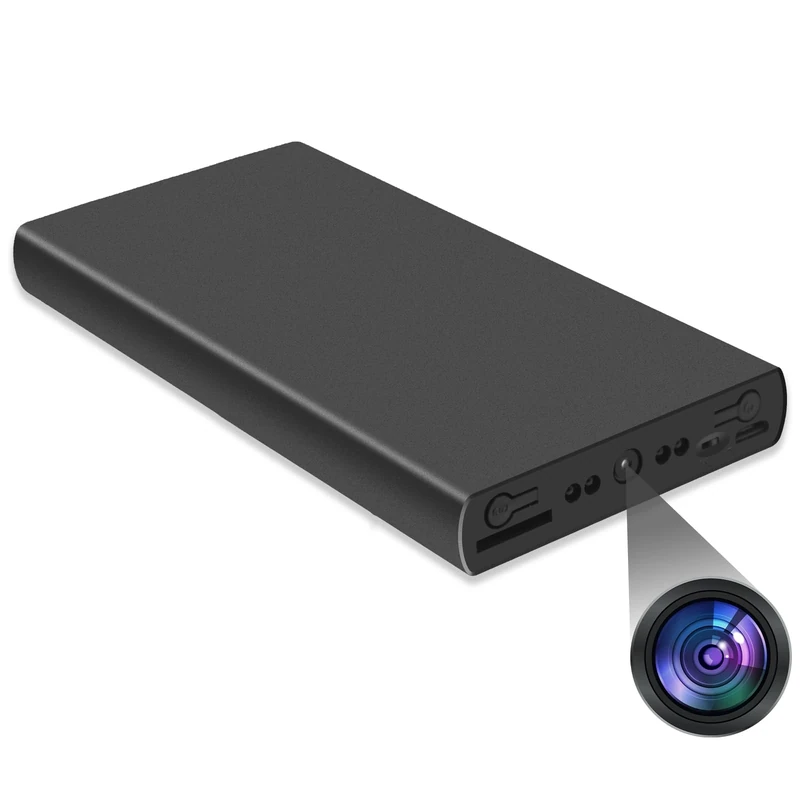 IKLOOCQ Portable Hidden Spy Camera Power Bank, 10000mAh Long Battery Life Secret Camera for Home Security, HD 1080P Spy Nanny Cam Hidden Camera with Night Vision for Indoor Security
