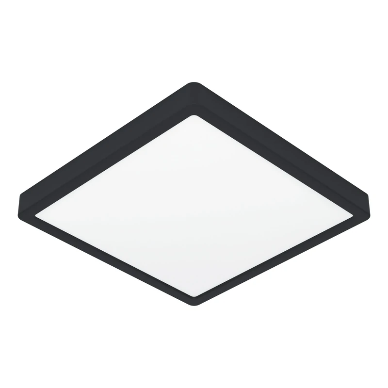 Eglo Connect.z Smart-Home LED Bathroom Ceiling Light Fueva 6-Z, 39 x 39 cm, ZigBee, app and Alexa Voice Control, Light Colour (Warm White-Cold White), dimmable Ceiling lamp, Black, IP44